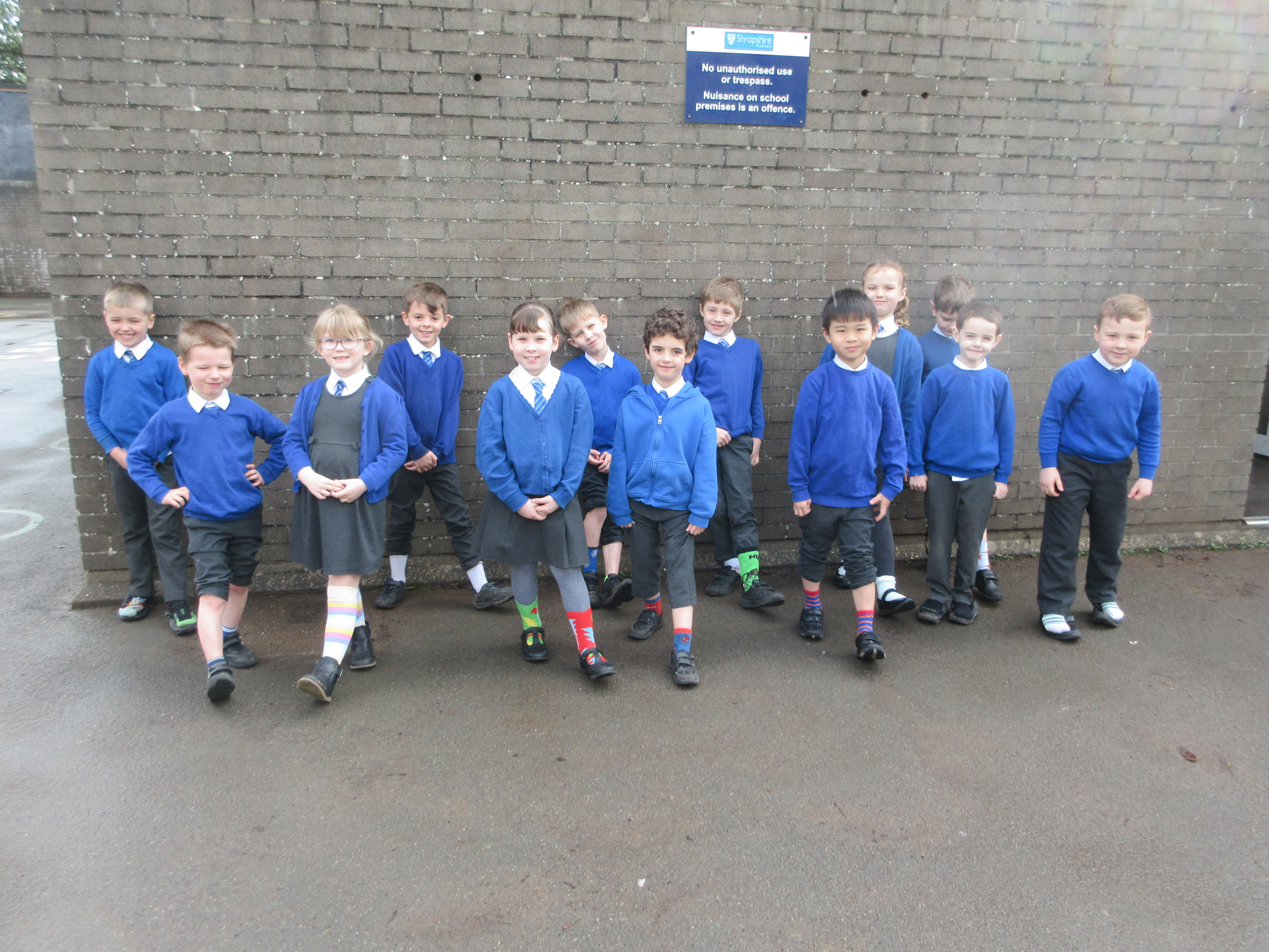 We wore odd socks or silly socks to school to support Down Syndrome Day.